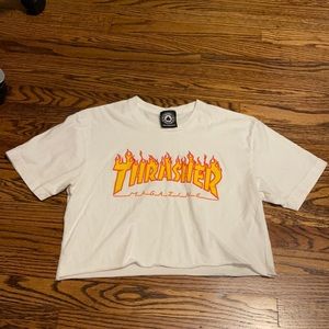 Lightly worn thrasher cropped tee